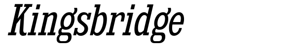 Kingsbridge font preview